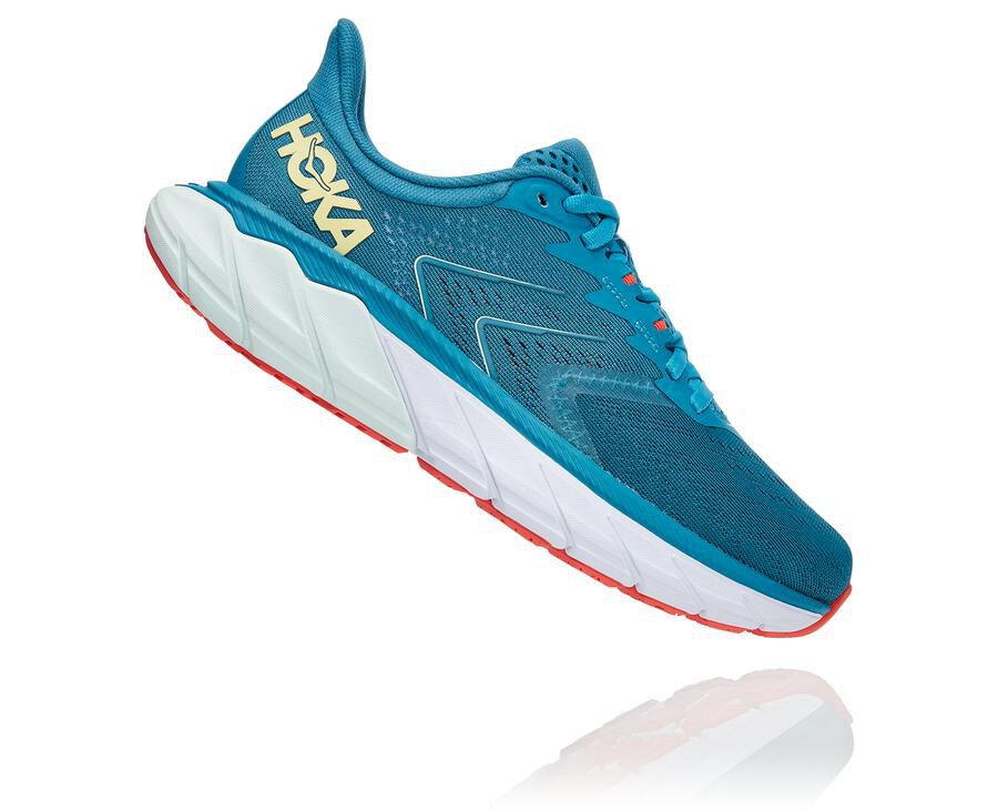 Hoka One One Koşu Ayakkabısı Kadın Mavi/Beyaz - Arahi 5 - QI0375268